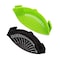 1947Kitchen Heat Resistance Easy Snap Silicone Kitchen Strainer, Green and Black, 2 PK BUN-2-SNSKS-GRE-BLA-735 - alternate 1